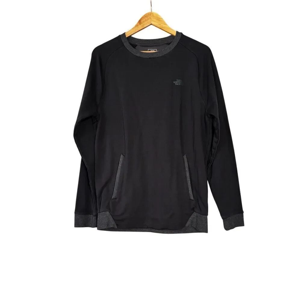 The North Face Crewneck Wicker FlashDry Long Sleeve black Sweatshirt M